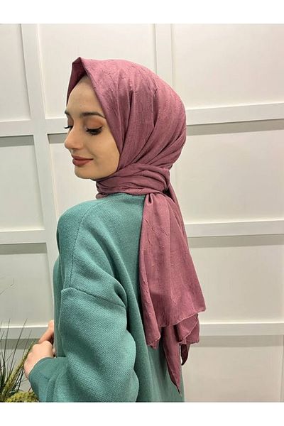 şehri şal Şehr-i Shawl Bamboo Shawl (CRUSH) Shawl 00715 Dried Rose