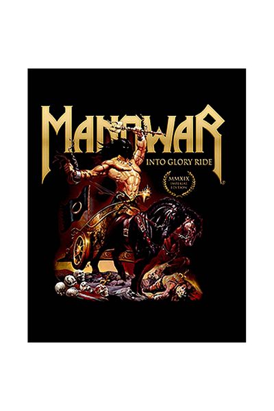Z zepplin Manowar Into Glory Ride Patch mare pe spate