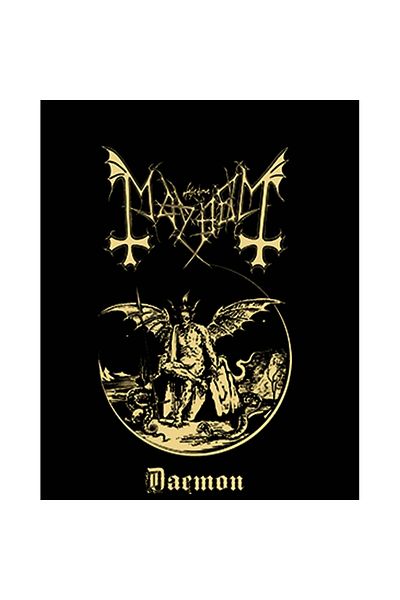 Z zepplin Mayhem Daemon King Patch mare pe spate