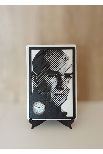 ERGEÇ TASARIM Masaüstü Atatürk'lü Masa Saati