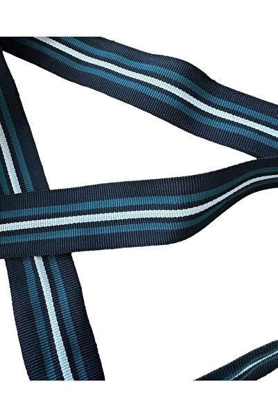 e tuhafiye Coloană pentru mânerul geanților cu dungi în dungi bleumarin de 3 metri (3,5 cm)