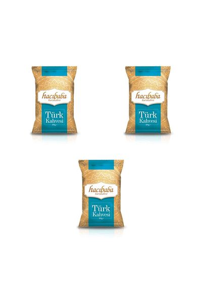 Hacıbaba Foil 100gr - 3 Pieces Medium Roasted Turkish Coffee