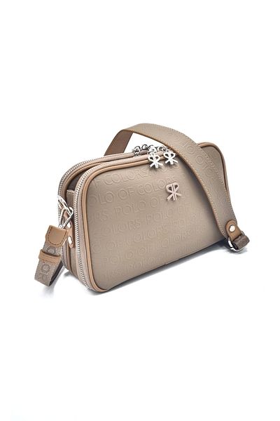 Polo Of Colors Combinație de portofel de damă Polo Sand Tan Bag