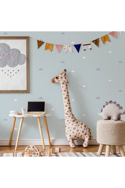 Adawall Adakids 8916-2 Genç Çocuk Bulutlu Desenli Duvar Kağıdı