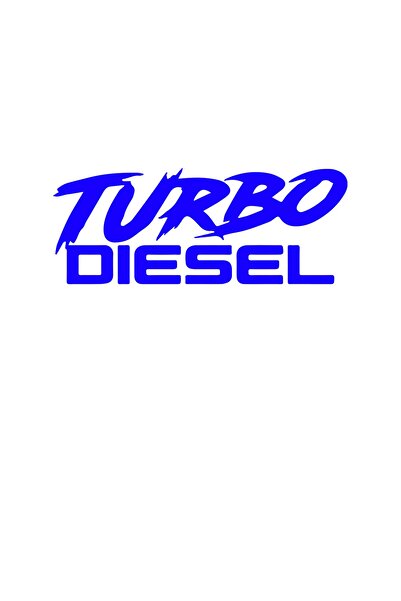 MegaSticker Autocolant Turbo Diesel Auto, Motocicletă, Cască, Laptop, Parbriz 12x5 Cm