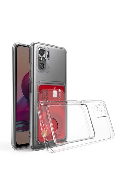 piblue حافظة هاتف Xiaomi Redmi Note 10 / 10s شفافة لحماية الكاميرا مع محفظة و...