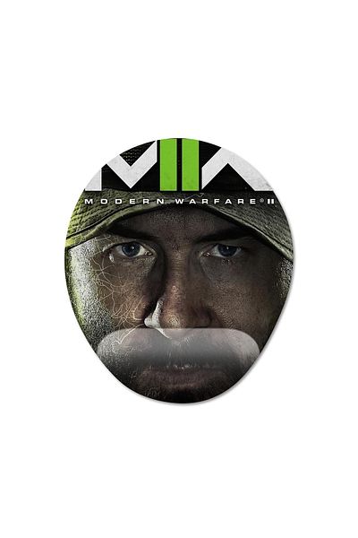 Pixxa نموذج لوحة ماوس بمساعدة المعصم من Call Of Duty Modern Warfare II - 5 بيضاوي