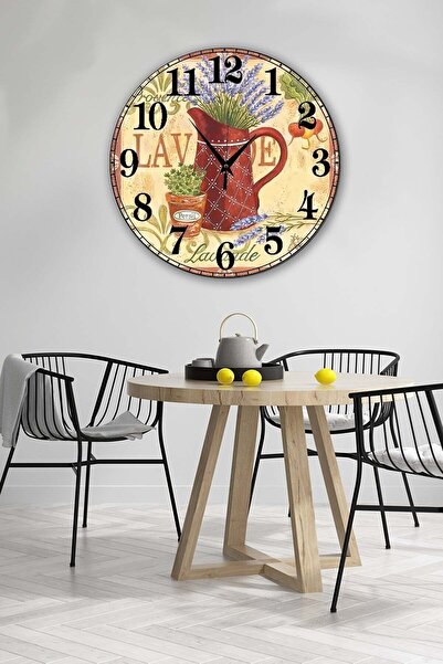 Bilge Lazer Bilge Retro Tasarımlı Duvar Saati 35 X 35 Cm