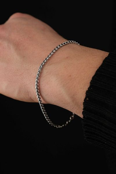 Jack Ferrero Men's Steel Color-Free Invoice Bracelet