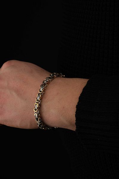 Jack Ferrero Men's Steel Color-Free Invoice Bracelet