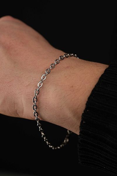 Jack Ferrero Men's Steel Color-Free Invoice Bracelet