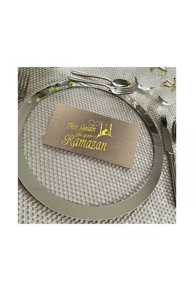 kidspartim Χρυσό επιχρυσωμένο Kraft Welcome Ya City-i Ramadan Χαρτοπετσέτα 16 τμχ