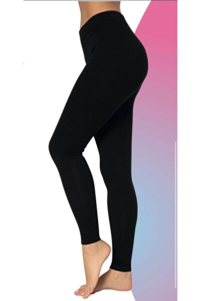 Dono Kadın Siyah Likralı Yüksek Bel Uzun Tayt