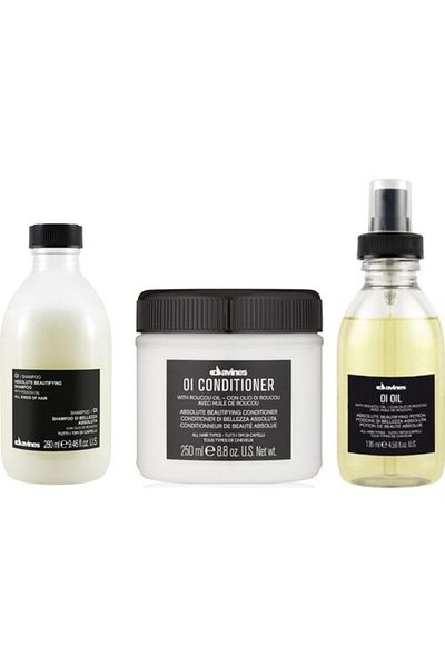 Davines شامبو أوي/أويل 280 مل خالي من الكبريتات + كريم 250 مل + زيت 135 مل