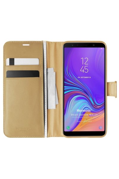 piblue Samsung Galaxy A7 2018 Case with Stand Cover Protected Gold