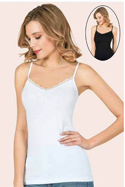 Anıt Γυναικείο εσώρουχο 5 τεμαχίων με λαιμόκοψη V με λεπτές τιράντες 92% βαμβάκι 8% λύκρα