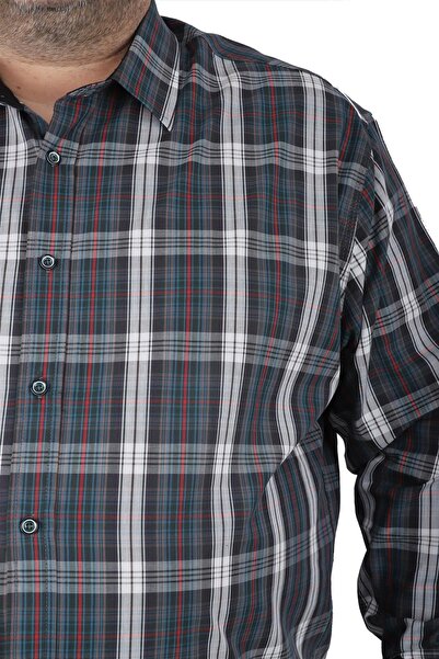 Starbattal Ανδρικό πουκάμισο μεγάλου μεγέθους Line Square 23367 Neftı