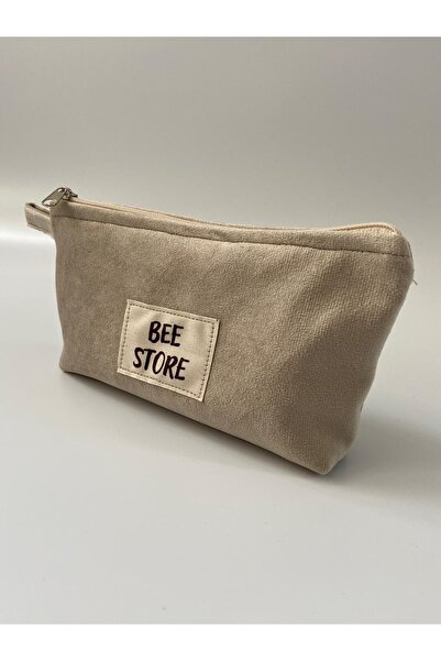 bee store كريم، مقلمة قماشية ذات عين واحدة قابلة للغسل، حقيبة مكياج، حامل قلم