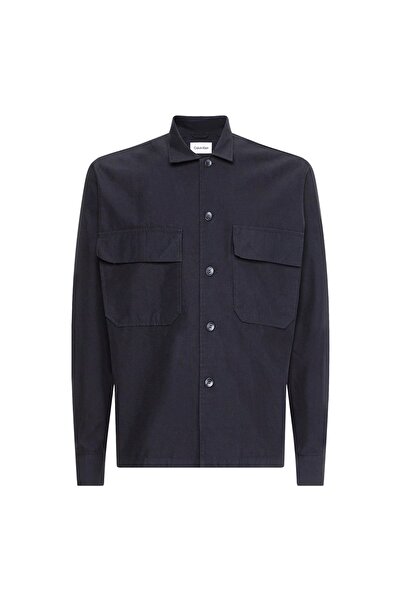 Calvin Klein Düğmeli Yaka Siyah Erkek Gömlek K10k109920beh