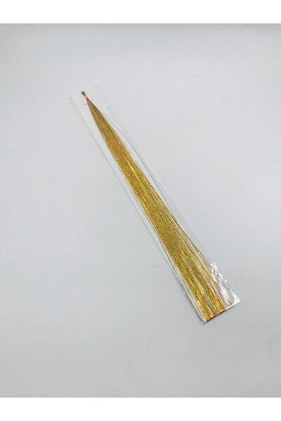 EBMER Sentetik Renkli Kaynak Saç Gold Simli Saç 10 Lu Paket 40 Cm Takma Apara...