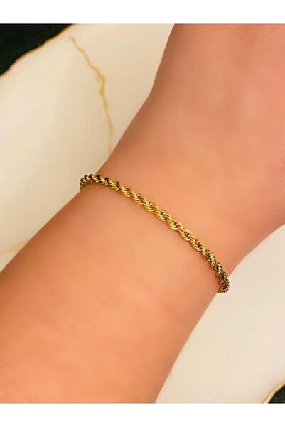 Besito Aksesuar سوار ملتوي من الفولاذ 2 ملم