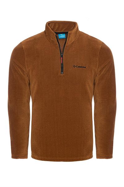 MAXIMILLIAN Pánský límec Polar Caramelová s polovičním zipem Bato Outdoor Polar