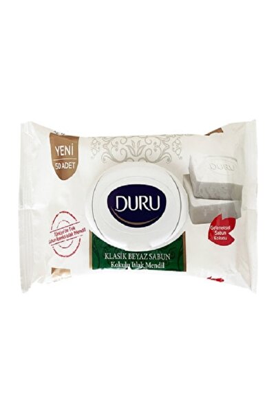 Duru Beyaz Sabun Kokulu Islak Mendil 50 Yaprak 6 Paket