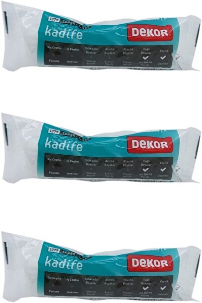 Dekor Kadife Kalorifer Parmak Rulo Yedeği 10 Cm Vernik Yağlı Boya Rulosu Kadi...