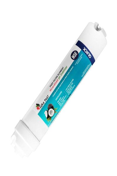 AquaTurkuaz Post Karbon T33 Tatlandırıcı Filtre Ev Tipi Su Arıtma Cihazları Için