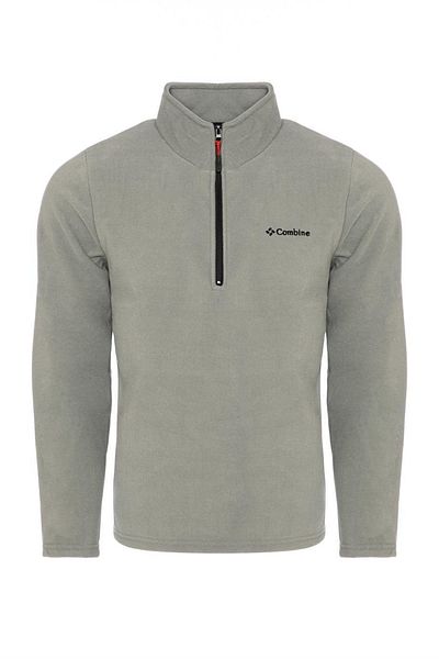 MAXIMILLIAN Ανδρικό Fleece Γκρι Χρώμα Μισό φερμουάρ γιακά Bato Fleece εξωτερικού χώρου