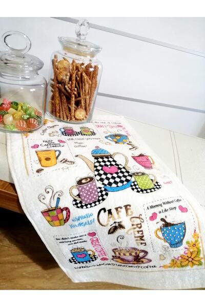 Neweste Mutfak Havlusu Kurulama Bezi Kitchen Pamuklu Baskılı El Havlusu Desen...