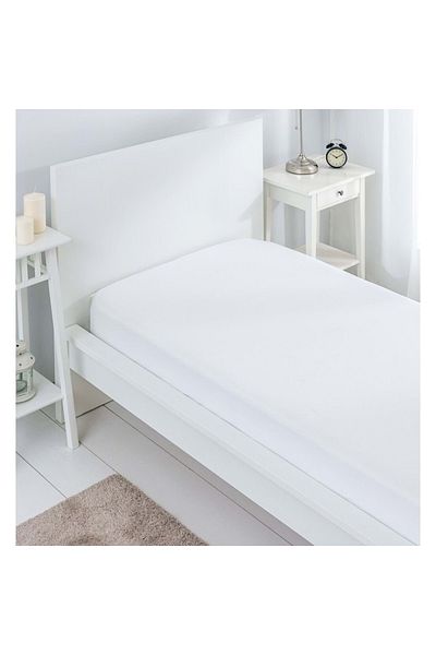 PRİVATE White Plain Single 100% Cotton Hotel Bed Sheet 160×240 Cm 63 Wire Woven