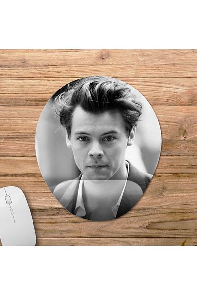 Pixxa موديل لوحة ماوس مع مسند للمعصم من Harry Styles - 1 بيضاوي