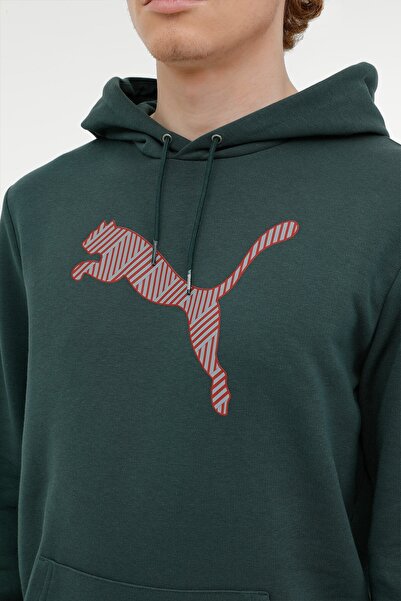 Puma Blank Base Men"s Hoodıe - Su Yeşili Erkek Sweatshirt