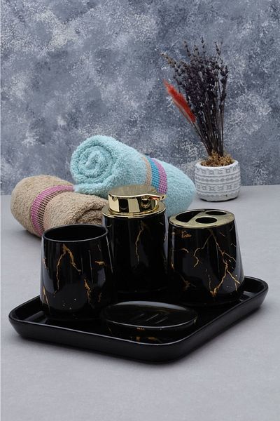 AROW Marita 5 Piece Porcelain Bathroom Set Tr-3049
