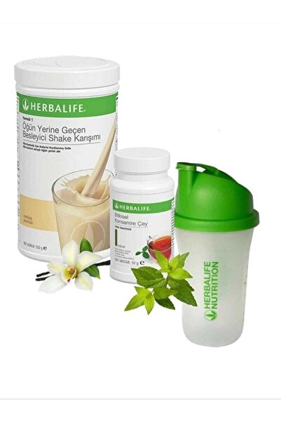 Herbalife Bitkisel Konsantre Çay Klasik 50 Gr Vanilya Formül 1 Shake Ve Shaker