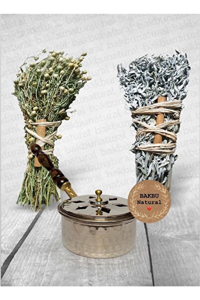bakbu natural Bakır Tütsülük,tütsü Tava Mini No:13 , Demet Üzerlik Ve Ada Çay...