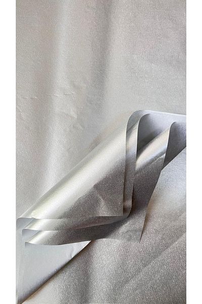 t tuğset etiket 50x70 Cm Silver Plush Paper - 10 Pieces-t361