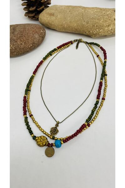 Porsuk Alternatif Handmade Ethnic Authentic Hippie Bohemian Necklace