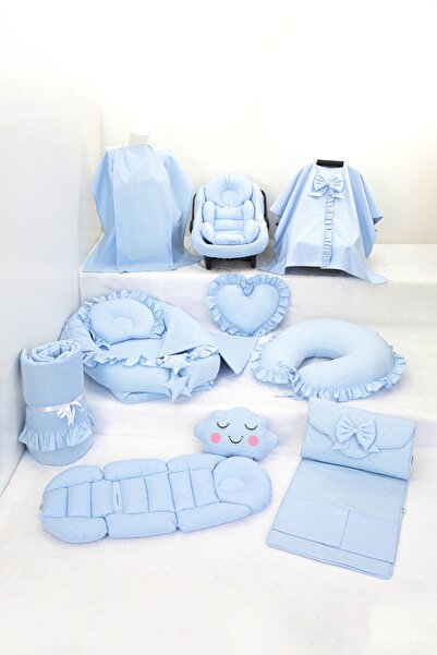 Umaybebek Babynest Puset Örtüsü Alt Açma Emzirme Yastığı Bel Destekli Ana Kuc...