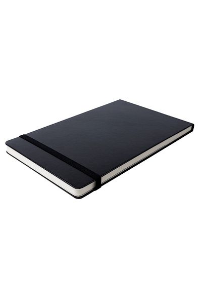 Victoria's Journals Venzi Reporter Piele Vegană Copertă Tare Copertă Carte de Notițe în dungi 13x21 Cm Negru