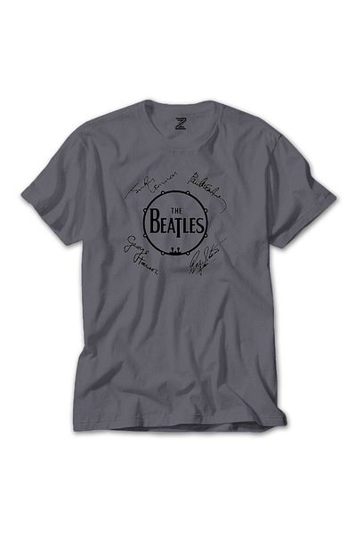 Z zepplin Γκρι μπλουζάκι με υπογραφές μέλους των Beatles