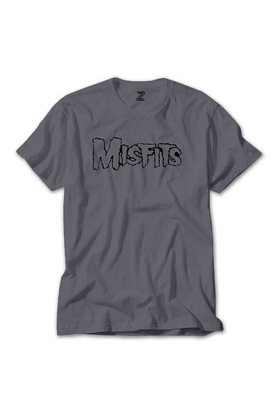 Z zepplin Μπλουζάκι με λογότυπο Misfits μαύρο γκρι