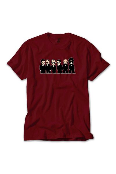 Z zepplin Κόκκινο T-shirt Linkin Park Minutes Cartoon