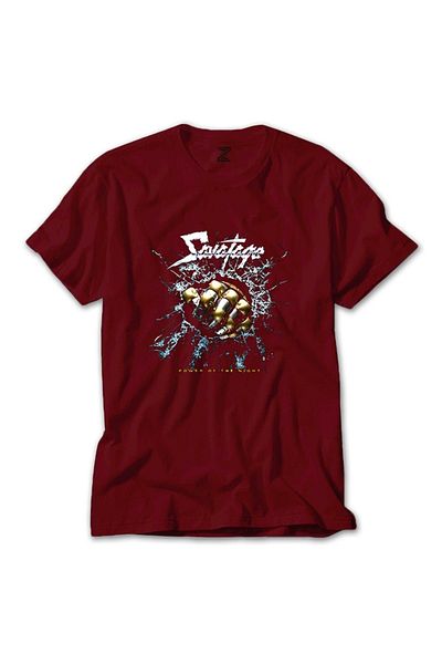 Z zepplin Savatage Power Of The Night Red T-Shirt