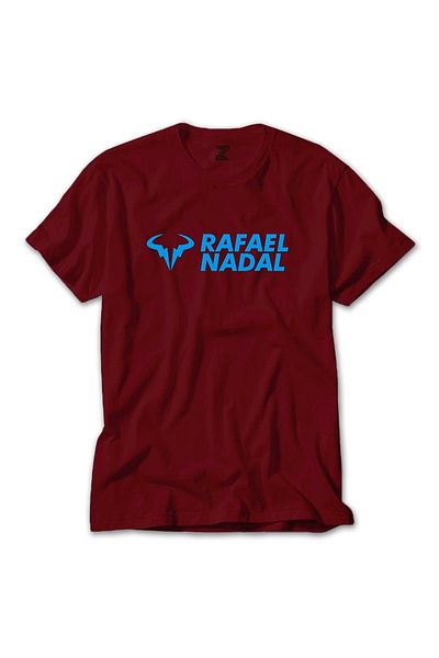 Z zepplin Κόκκινο T-shirt Rafael Nadal με μπλε λογότυπο