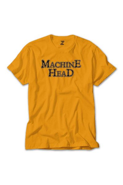 Z zepplin Κίτρινο T-shirt Machine Head Text