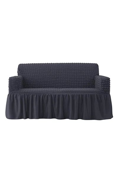 Güzel Aral Anthracite Single 3Pcs/Ga290 - Wrapped Seat and Sofa Cover, Elastic