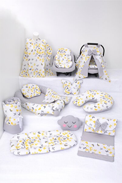 Umaybebek Babynest Puset Örtüsü Alt Açma Emzirme Yastığı Bel Destekli Ana Kuc...