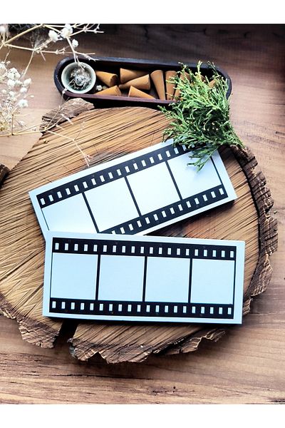 baddin aksesuar 50 Sheets Film Strip Vintage Notebook Bullet Journal Penpal Search Tt Daily Ornament